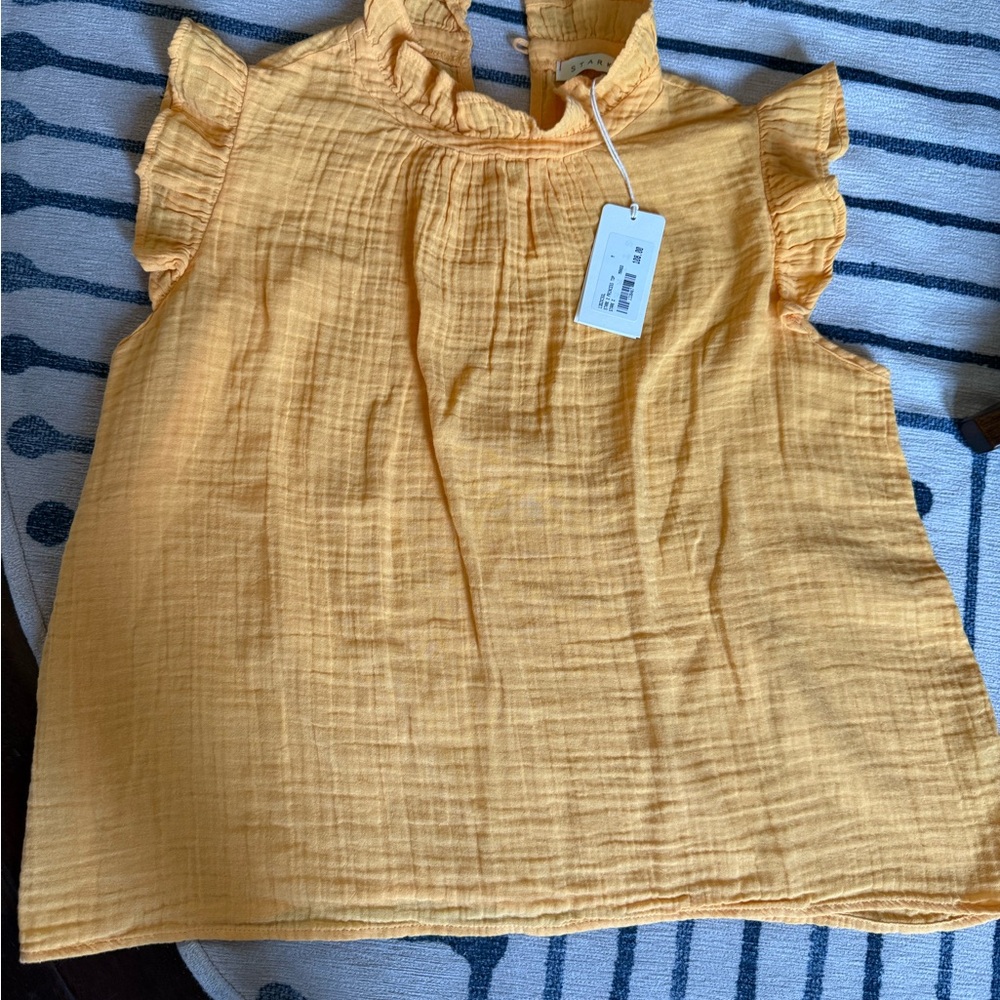 Stark X - Mango Mustard Sleeveless Top